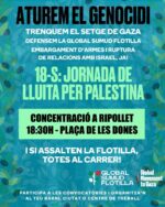 Concentració per Palestina a la plaça de les Dones