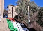 Les escales del ‘la Maragall’ es pinten per a reivindicar la llibertat de Palestina Les escales del ‘la Maragall’ es pinten per a reivindicar la llibertat de Palestina