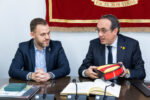Veïns/El president del Parlament de Catalunya, Josep Rull, visita l’Ajuntament de Cerdanyola