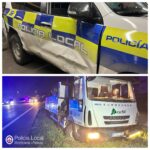 Tres policies ferits després de ser envestits per un camió robat d’Adif Tres policies ferits després de ser envestits per un camió robat d’Adif