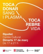 El Centre Cultural de Ripollet acull una nova jornada de donació de sang i plasma El Centre Cultural de Ripollet acull una nova jornada de donació de sang i plasma