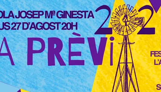La Prèvia ja té cartell: concerts, bingo musical i DJs a l’Escola Ginesta
