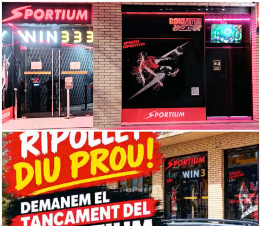 Veïns de Ripollet reclamen el tancament del local d’Sportium de la rambla de Sant Jordi