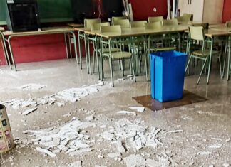 L’Ajuntament treballa per la reparació dels dos centres educatius afectats per les pluges