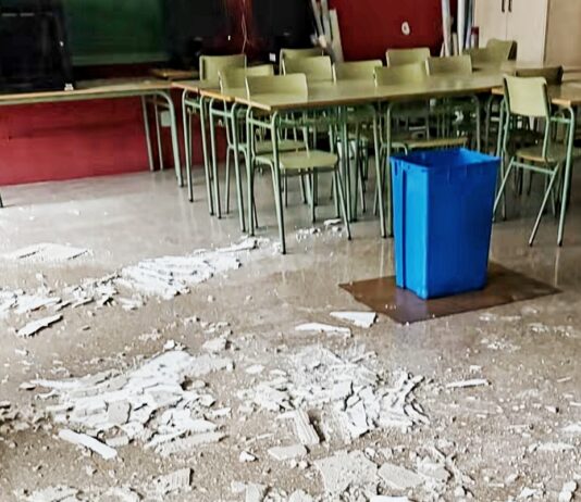 L’Ajuntament treballa per la reparació dels dos centres educatius afectats per les pluges